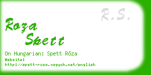roza spett business card